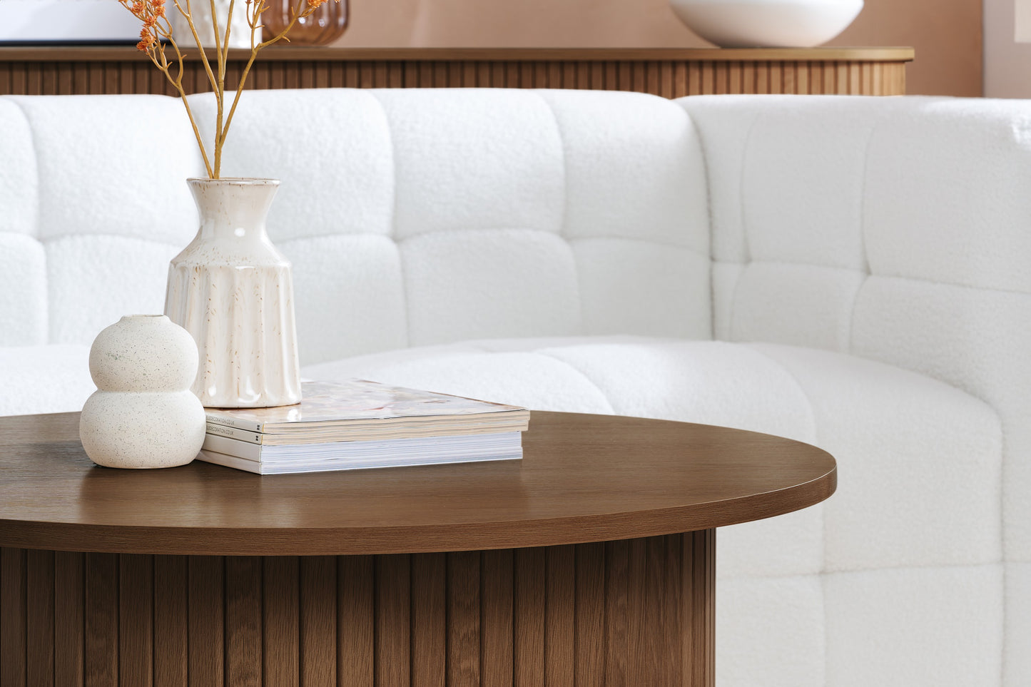 Axel Round Fluted Coffee Table