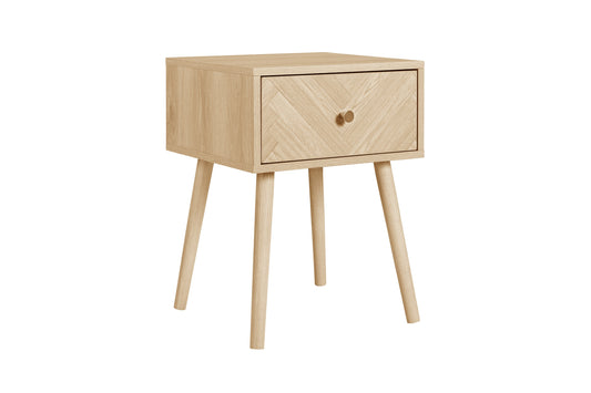 Herringford 1 Drawer Bedside