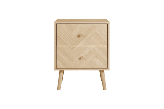 Herringford 2 Drawer Bedside