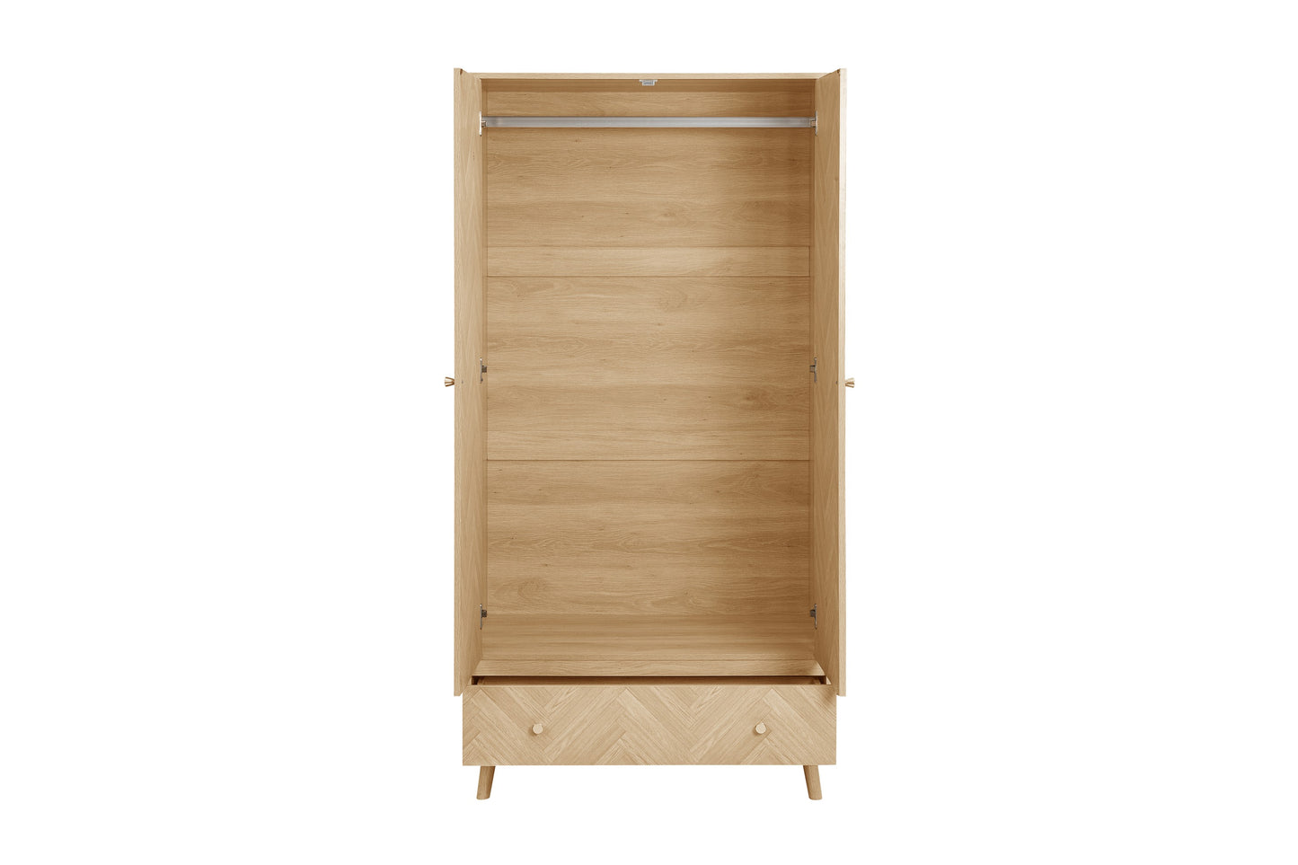 Herringford 2 Door 1 Drawer Wardrobe