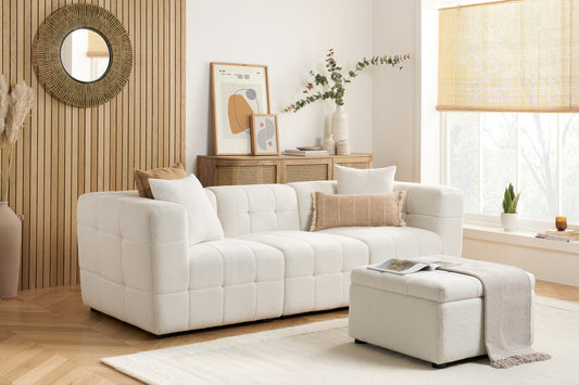 Milo 3 Seater Sofa With Footstool