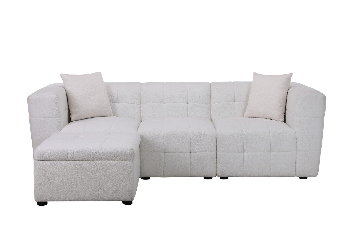 Milo 3 Seater Sofa With Footstool