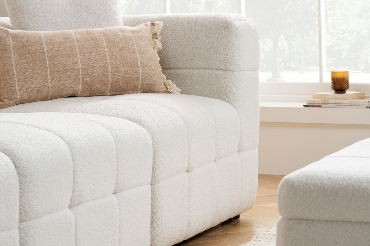 Milo 3 Seater Sofa With Footstool