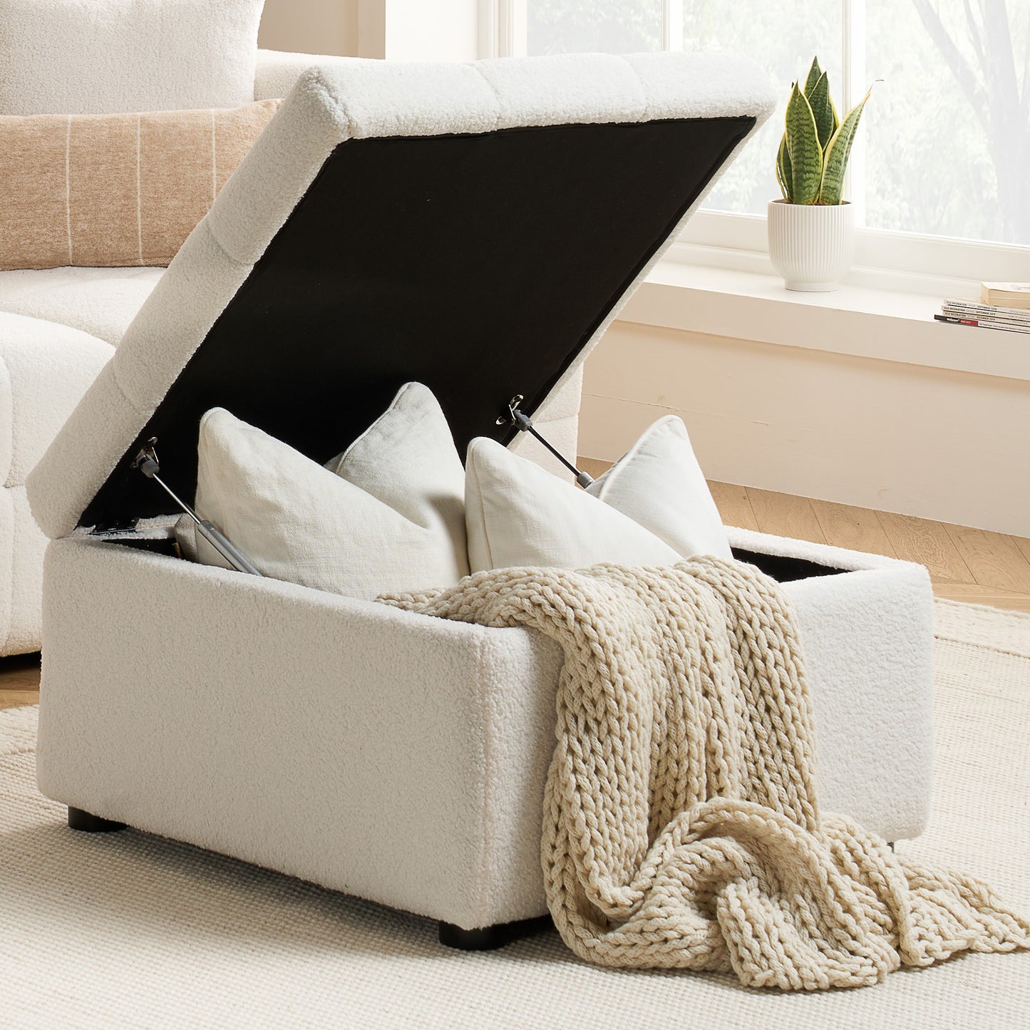 Milo 3 Seater Sofa With Footstool