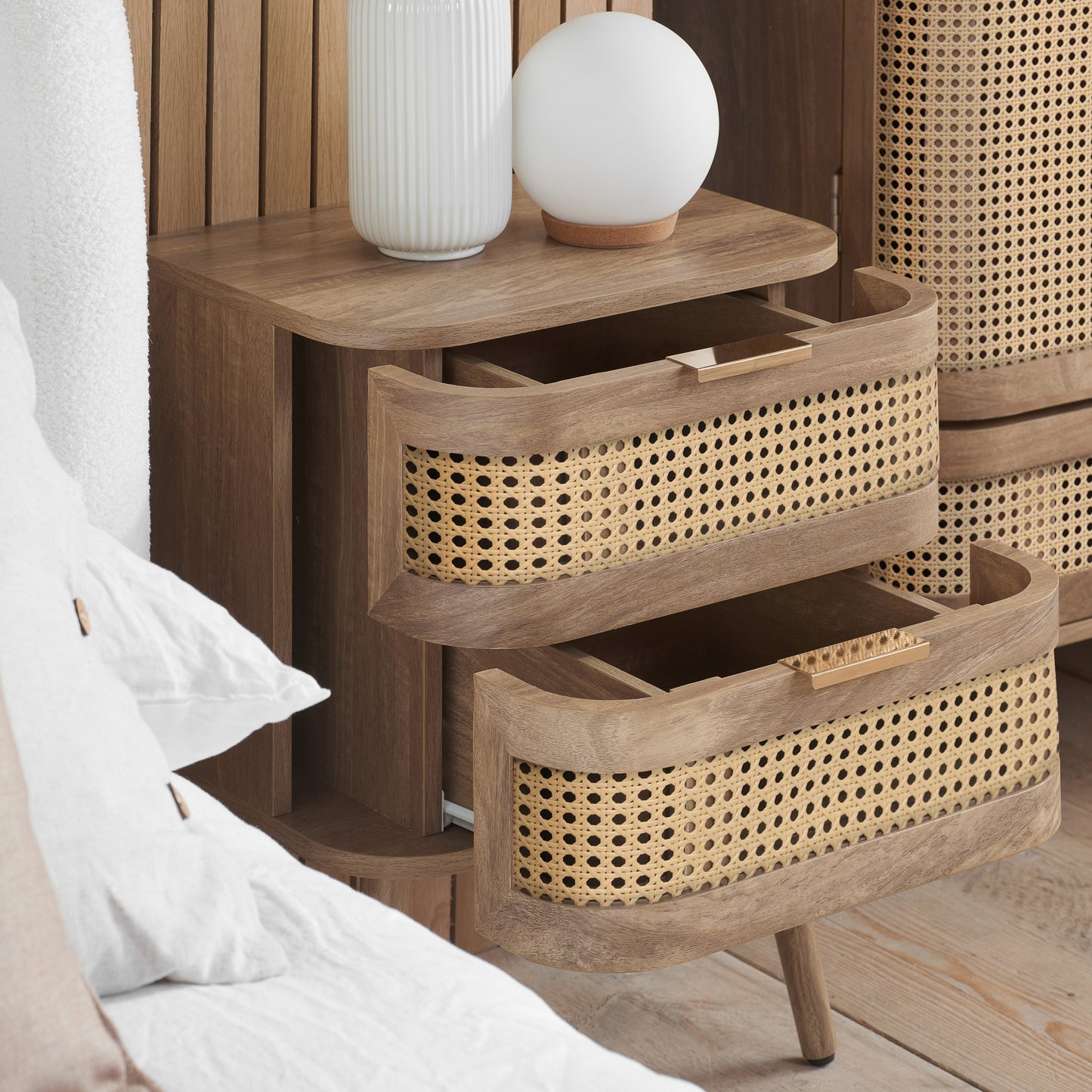 Noah 2 Drawer Bedside